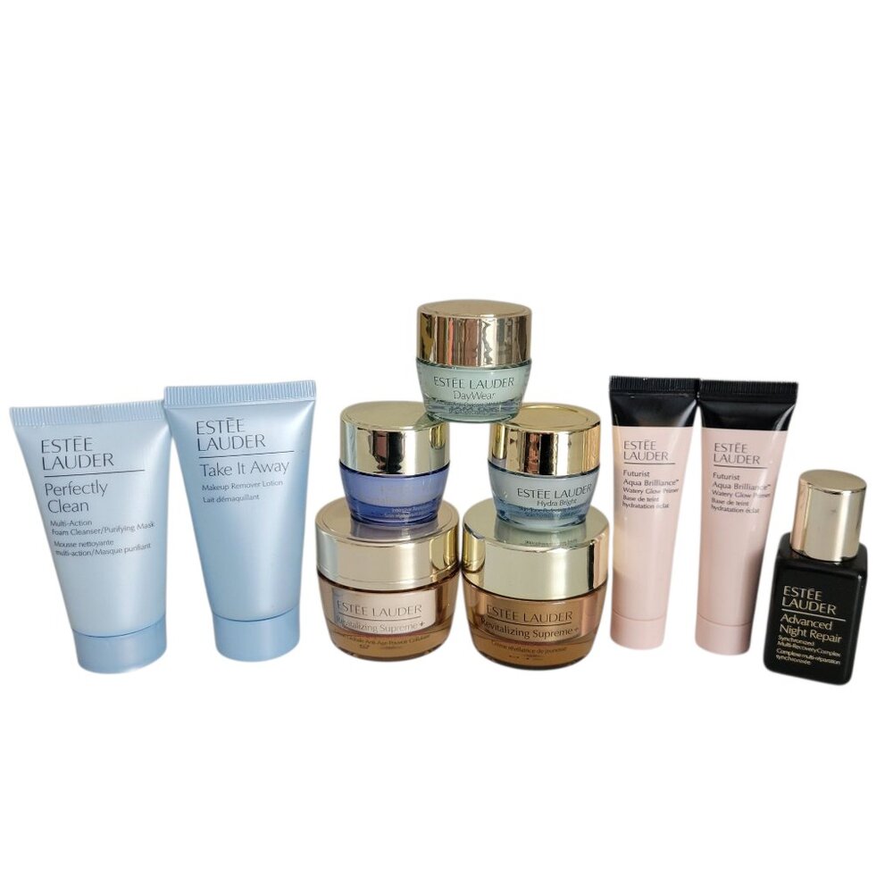 Estee Lauder Deluxe Travel Size Skincare Lot Hydra Bright Revitalizing Supreme - Picture 1 of 11